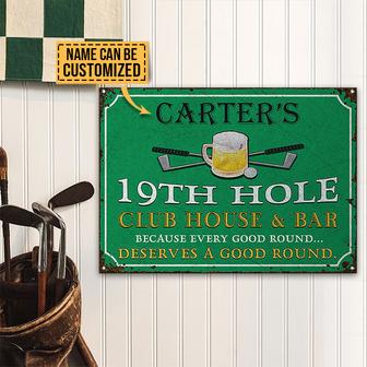 Golf Because Every Good Round Custom Metal Sign - Golf Gift - Thegiftio UK