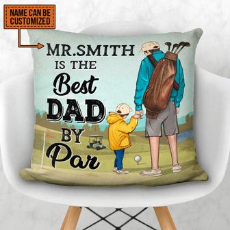 Best Dad By Par Personalized Pillow - Father's Day Gift - Thegiftio UK
