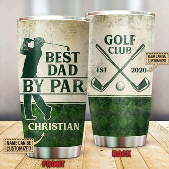Golf Best Dad By Par Custom Tumbler - Gift for Dad - Thegiftio UK
