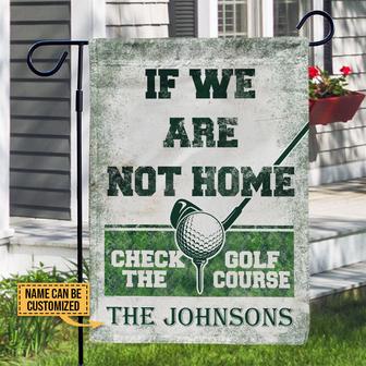 Personalized Golf Check The Golf Course Flag - Golfers Gift - Thegiftio UK