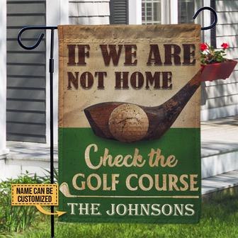 Golf Check Personalized Custom Flag - Gift for Golfers - Thegiftio UK