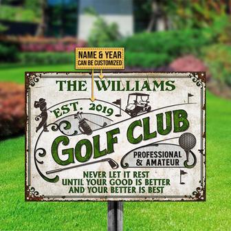 Your Better Is Best Personalized Metal Sign - Golf Gift - Thegiftio UK