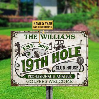 Golf Club Golfers Welcome Personalized Metal Sign - Thegiftio UK