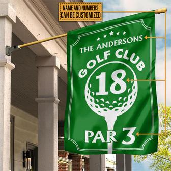 Personalized Golf Club Par Custom Flag - Gift for Golfers - Thegiftio UK