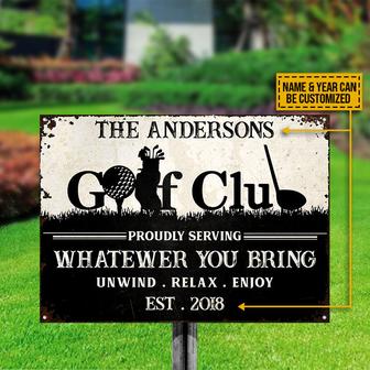 Personalized Golf Club Custom Metal Sign - Gift for Golfers - Thegiftio UK