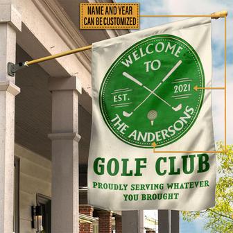 Personalized Golf Club Welcome Flag - Gift for Golf Lovers - Thegiftio UK