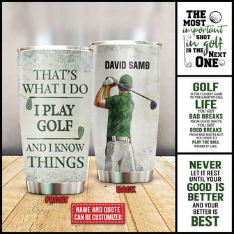 Personalized Golf Golfer Custom Quotes Tumbler - Golfer Gift - Thegiftio UK