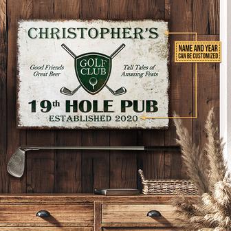 Good Friend Personalized Metal Sign - Gift for Golf Lovers - Thegiftio UK