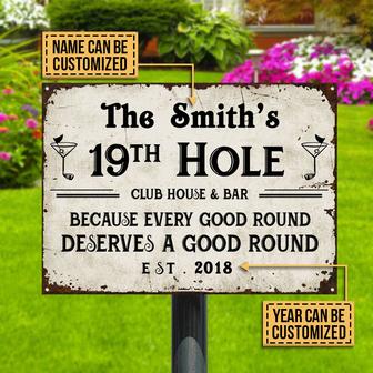 Golf Good Round Personalized Metal Sign - Gift for Golfers - Thegiftio UK