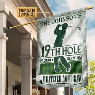 Personalized Golf House 19th Hole Custom Flag - Golf Gift - Thegiftio UK