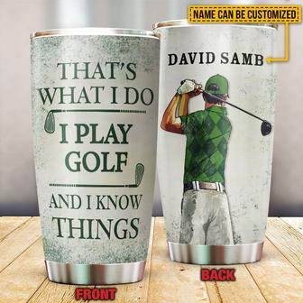 I Play Golf Personalized Tumbler - Gift for Golf Lovers - Thegiftio UK