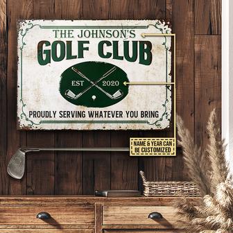 Personalized Golf Proudly Serving Custom Metal Sign - Gift - Thegiftio UK