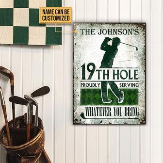 Personalized Golf Proudly Serving Whatever Metal Sign - Gift - Thegiftio UK