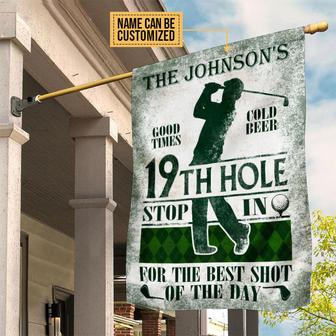 Stop In For The Best Shot Personalized Flag - Golf Gift - Thegiftio UK