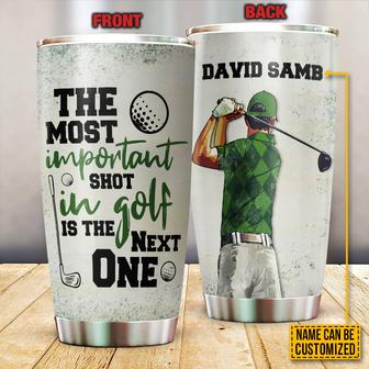 The Most Important Shot Custom Tumbler - Gift for Golfers - Thegiftio UK