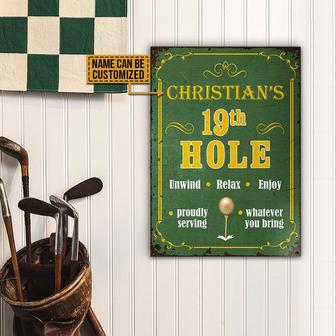 Golf Unwind Relax Personalized Metal Sign - Gift for Golfers - Thegiftio UK