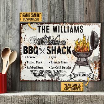 Personalized Grilling BBQ Shack Custom Metal Sign - Gift - Thegiftio UK