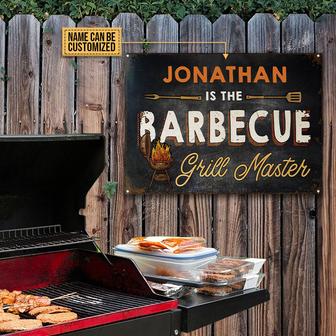 Grill Master Personalized Metal Sign - Gift for BBQ Lovers - Thegiftio UK