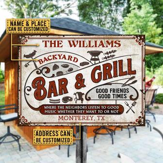 Grilling Listen To The Good Music Custom Metal Sign - Gift - Thegiftio UK