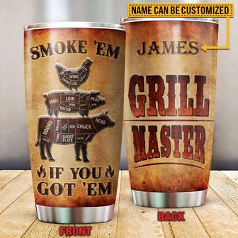 Grilling Master Personalized Tumbler - Gift for BBQ Lovers - Thegiftio UK