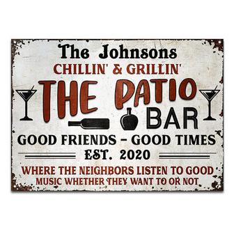 Personalized Grilling Patio Custom Metal Sign - Gift for Him - Thegiftio UK