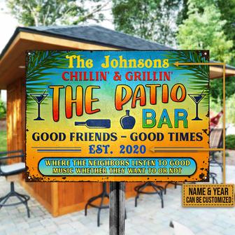 Personalized Grilling Custom Metal Sign - Gift for Friends - Thegiftio UK