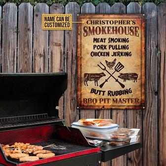 Grilling Pit Master Personalized Metal Sign - Gift for Him - Thegiftio UK