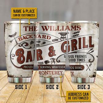 Personalized Grilling Proudly Serving Tumbler - BBQ Gift - Thegiftio UK