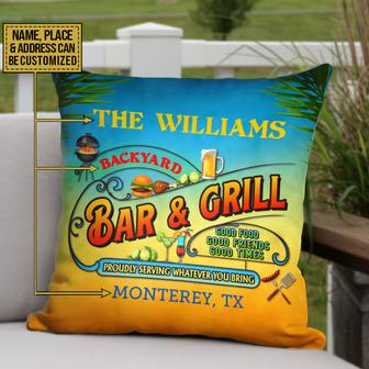Grilling Summer Good Food Good Friends Custom Pillow - Gift - Thegiftio UK