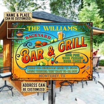 Listen To The Good Music Personalized Metal Sign - BBQ Gift - Thegiftio UK