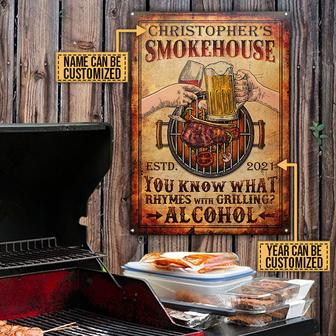 What Rhymes With Customized Personalized Metal Sign - Gift - Thegiftio UK