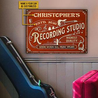 Where Words Fail Personalized Metal Sign - Music Gift - Thegiftio UK