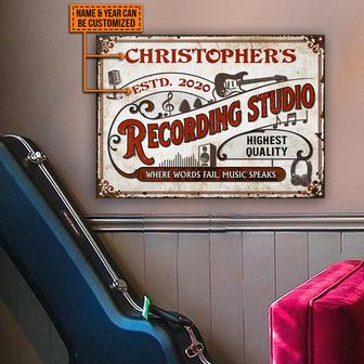 Where Words Fail Personalized Metal Sign - Music Gift - Thegiftio UK