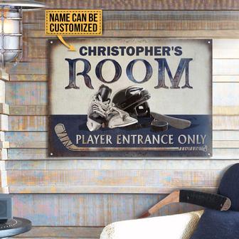 Personalized Hockey Room Custom Metal Sign - Hockey Fan Gift - Thegiftio UK