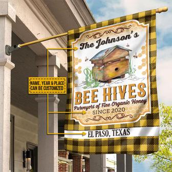 Personalized Honey Bee Bee Hives Custom Flag - Thegiftio UK