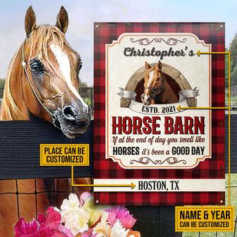 Good Day Flannel Personalized Metal Sign - Horse Lover Gift - Thegiftio UK