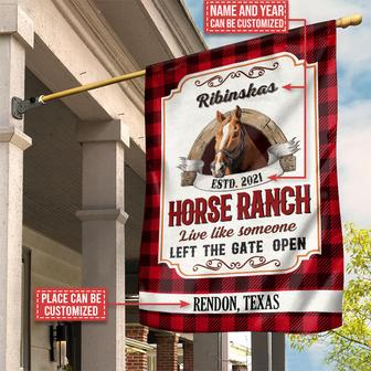 Live Like Someone Personalized Flag - Gift for Horse Lovers - Thegiftio UK
