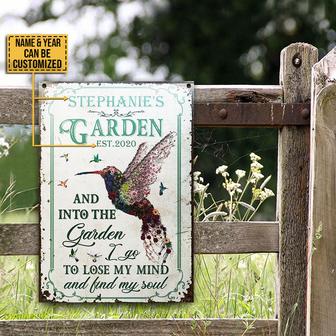 Personalized Hummingbird Garden Custom Metal Sign - Gift - Thegiftio UK