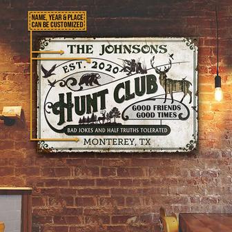 Hunting Half Truths Tolerated Custom Metal Sign - Thegiftio UK