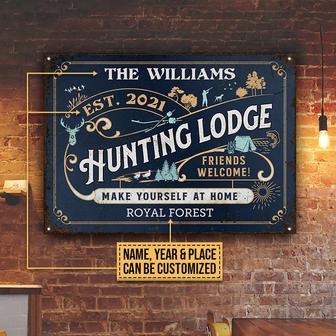 Personalized Hunting Lodge Metal Sign - Gift for Hunters - Thegiftio UK