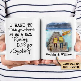 I Want To Hold Your Hand Custom Mug - Gift for Kayakers - Thegiftio UK