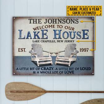 A Little Bit Of Crazy Personalized Metal Sign - Gift for All - Thegiftio UK