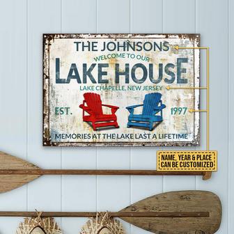 Lake House Last A Lifetime Custom Metal Sign - Gift for Home - Thegiftio UK