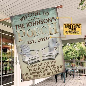Personalized Lake House Porch Custom Flag - Gift for Home - Thegiftio UK