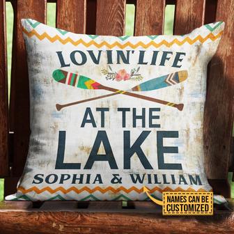 Lake Lovin' Life At The Lake Custom Pillow - Couple Gift - Thegiftio UK