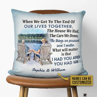 When We Get To The Lake Custom Pillow - Anniversary Gift - Thegiftio UK