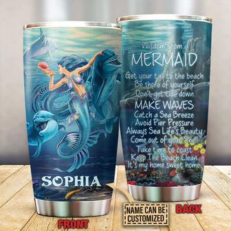 Personalized Mermaid Advice Custom Tumbler - Thegiftio UK