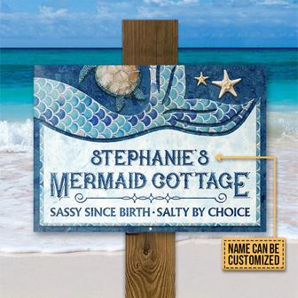 Sassy Since Birth Personalized Metal Sign - Mermaid Gift - Thegiftio UK