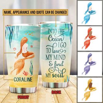 Mermaid Under Ocean Custom Tumbler - Gift for Mermaid Lovers - Thegiftio UK
