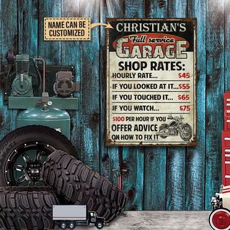Personalized Motorcycle Garage How To Fix It Metal Sign - Thegiftio UK